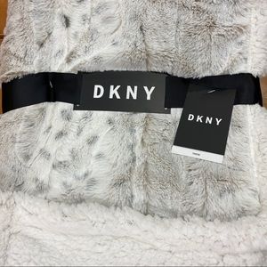 dkny snow leopard pillow